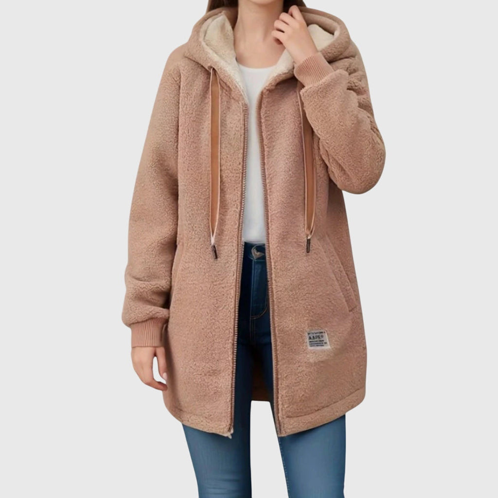 Lieke - Women's Fleece Jacket - Brown