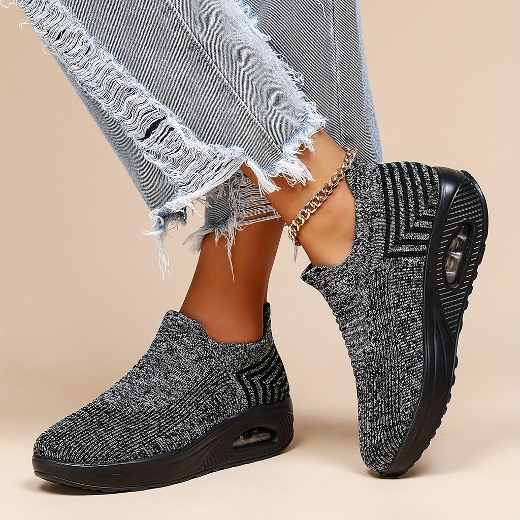 Women's Slip-On Trainers with Air Cushion Sole - 4