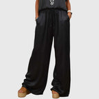 Women's Two-Piece Set Loose Top with Wide-Leg Trousers - 8