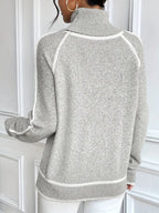 Women's Turtleneck Jumper with Long Sleeves - 4