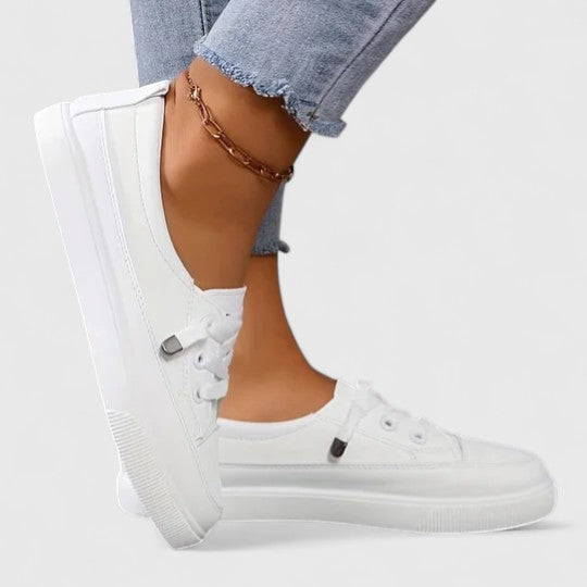 Women's Trainers with Lace-Up Front and Cushioned Sole - 5