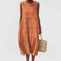 Teresa | Elegant Dress With Pockets - Yellow