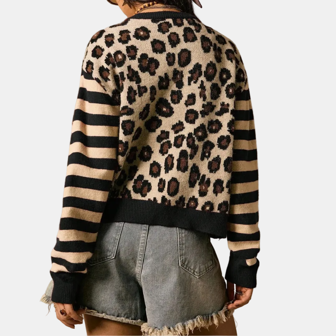 Women's Button Front Drop Shoulder Knit Cardigan Jumper - 8