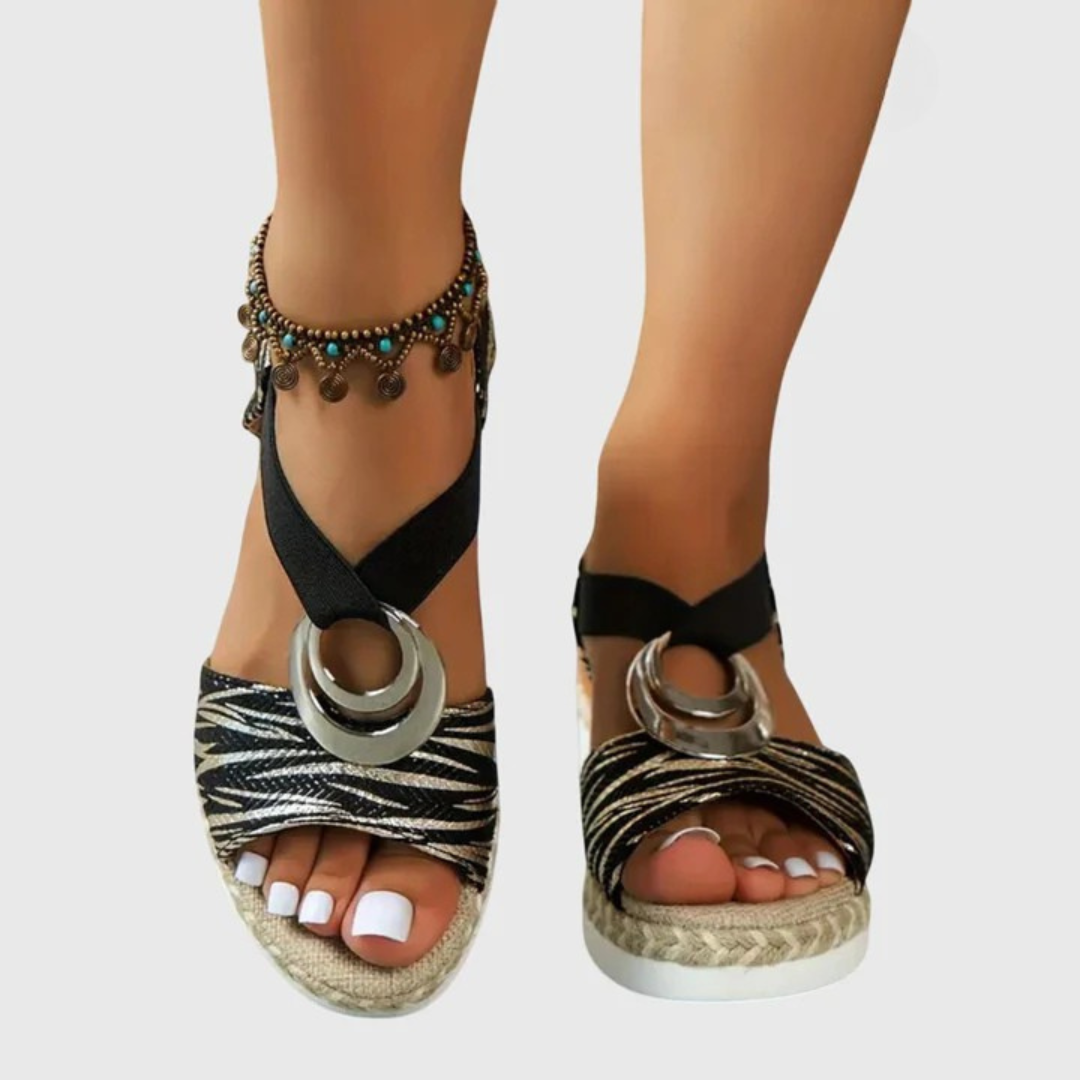 Olivia | Orthopaedic Sandals - Black 2