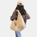 Women's Slouchy Hobo Shoulder Bag with Triple Zip Pockets - 9