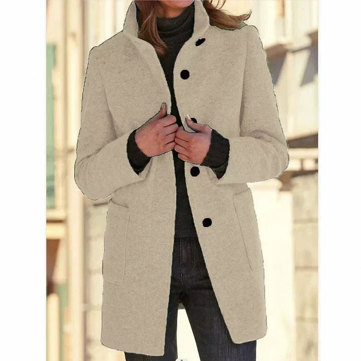 Tova | Elegant Coat - Apricot