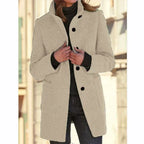 Tova | Elegant Coat - Apricot