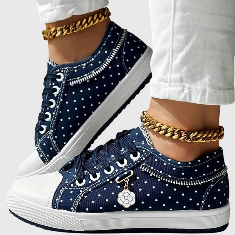 Elena | Orthopaedic Trainers - Dark Blue