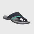 Women's Sandals with Adjustable Straps and Cushioned Sole - Blue