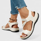 Women's Sandals with Adjustable Straps and Arch Support Footbed - 8