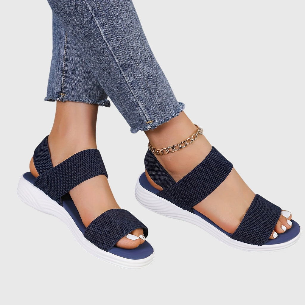 Women's Sandals with Adjustable Straps and Platform Sole - 4