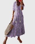 Amalia | Boho Vintage Summer Dress - Purple (Almost sold out)
