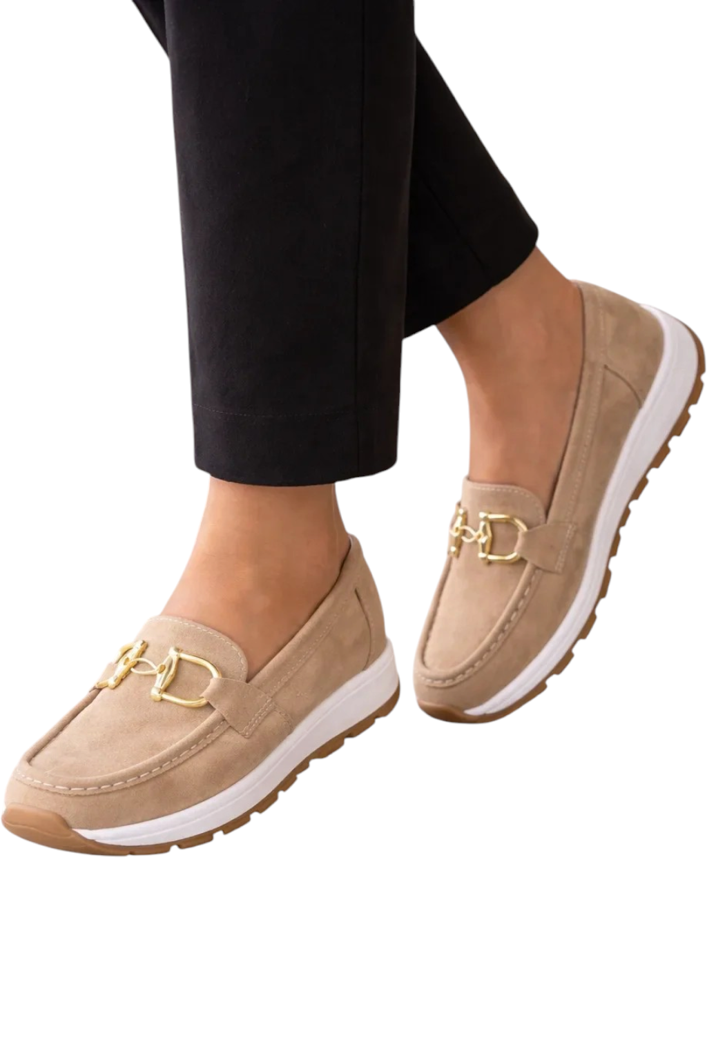 Women's Loafers with Bit Detail and Platform Sole