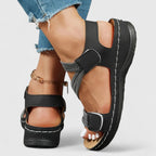 Women's Sandals with Adjustable Straps and Arch Support Footbed - 9