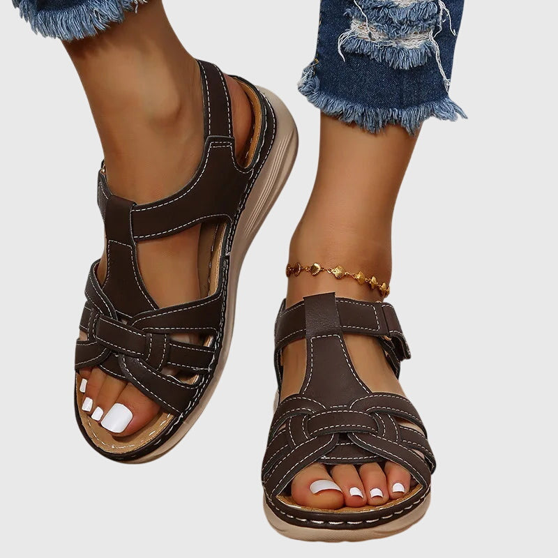 Dakota | Orthopaedic Sandals - Dark Brown