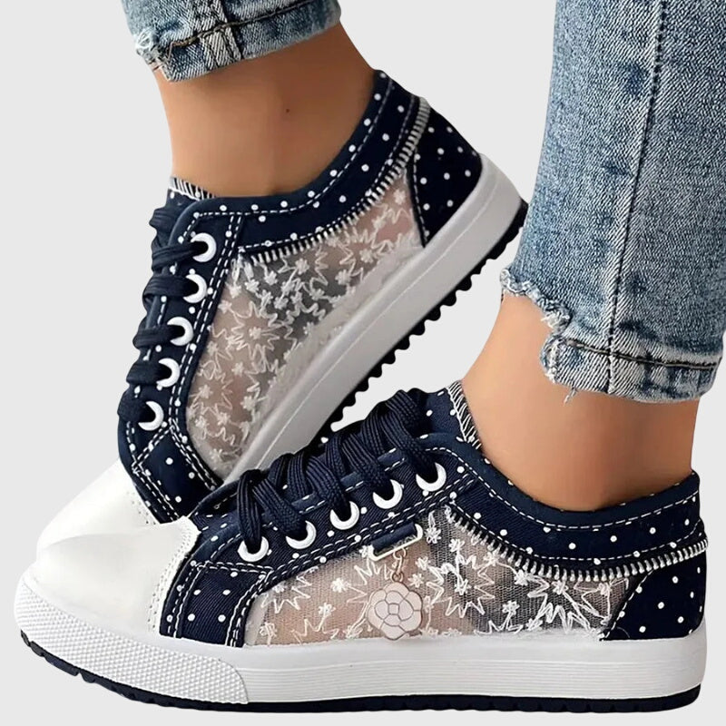 Elena | Orthopaedic Trainers - Navy