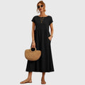 Fenella | Comfortable Midi Dress - Black
