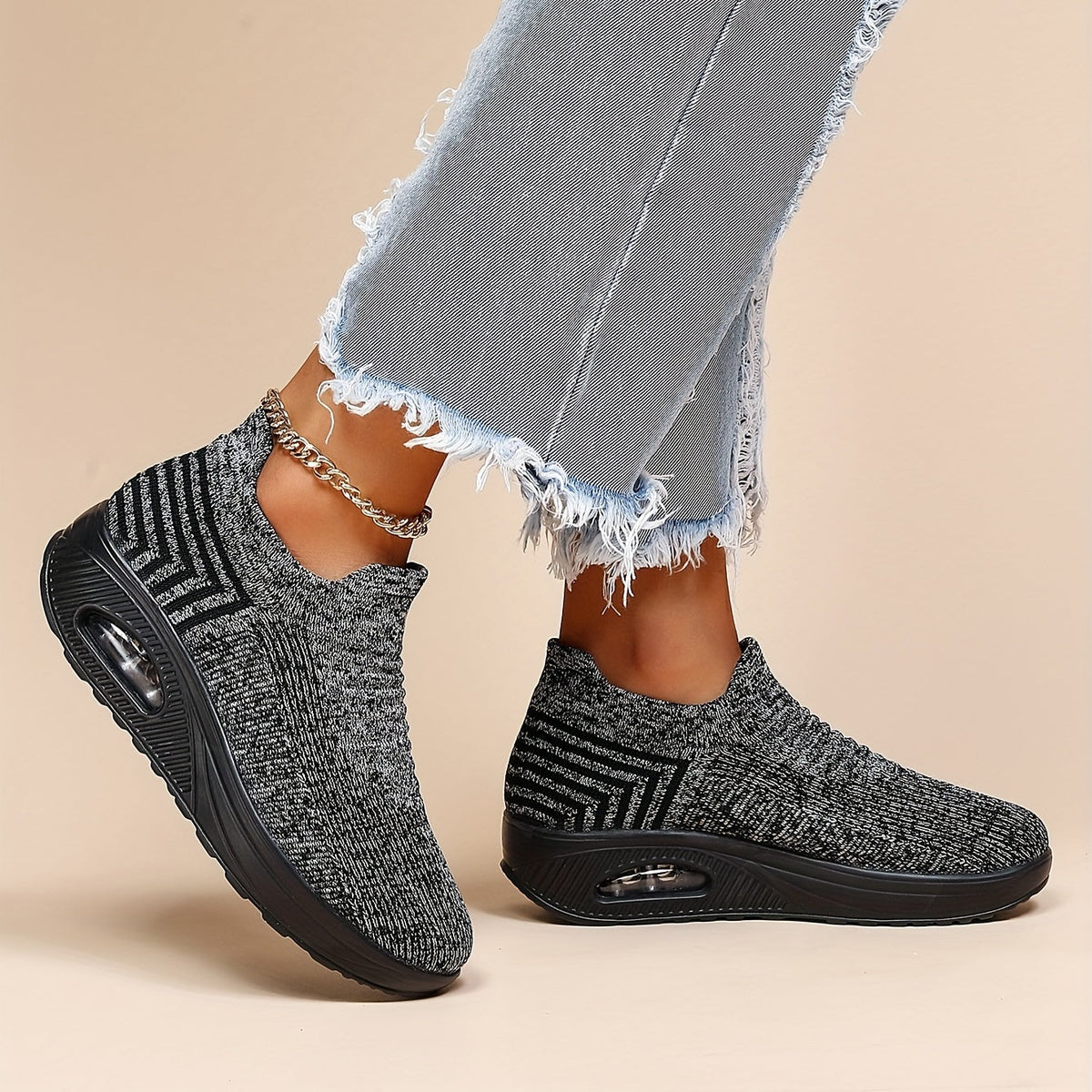 Women's Slip-On Trainers with Air Cushion Sole