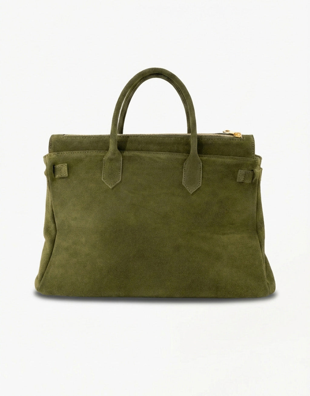 Womens Shoulder Bag with Twist-Lock Fastening and Gold-Tone Hardware - 6