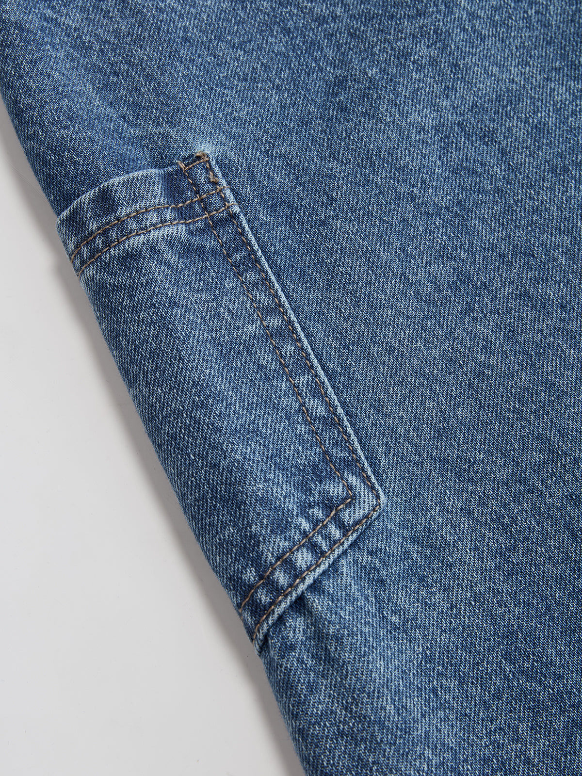 Women's Wide-Leg Jeans with Cross-Front High Waist - 6