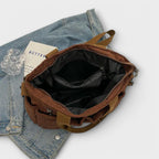 Women's Tote Bag with Multiple Pockets and Top Handles - 8