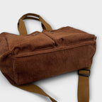 Women's Tote Bag with Multiple Pockets and Top Handles - 11