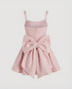 Women's Sequin Skater Dress Square Neck Sleeveless - 7