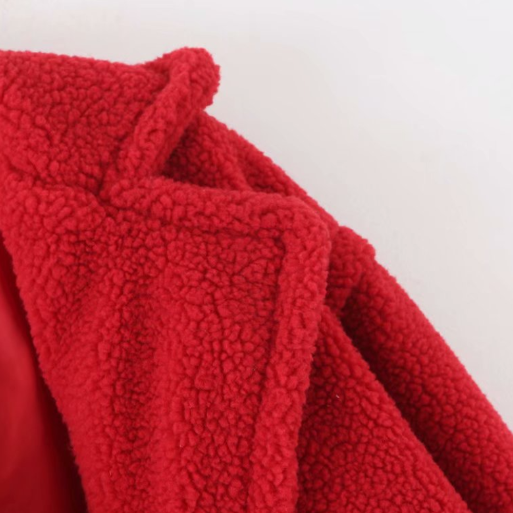 Women's Teddy Fleece Hooded Jacket in Oversized Fit - 6