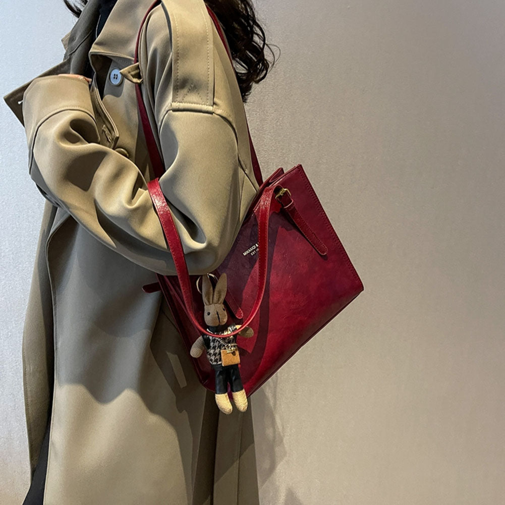 Women's Tote Bag with Detachable Bunny Charm - 9