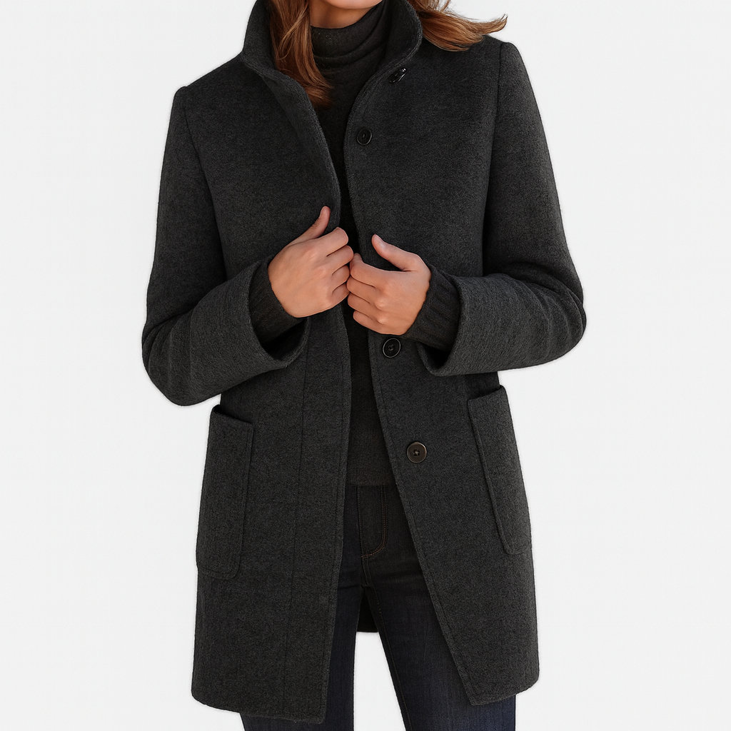Eva | Comfortable Coat - Black