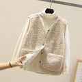 Faye | Luxe Fleece Gilet - Beige