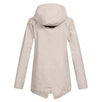 Women's Zip Jacket with Hood and Drawstring Detail - 7