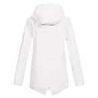Women's Zip Jacket with Hood and Drawstring Detail - 15