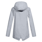 Women's Zip Jacket with Hood and Drawstring Detail - 13