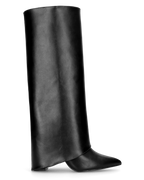 Women's Convertible Knee-High Boots with Block Heel - 9