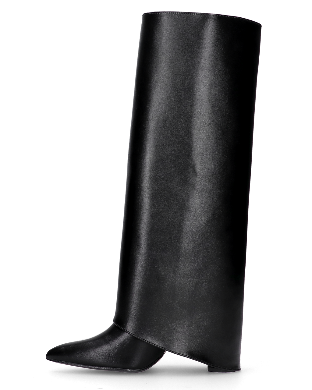 Women's Convertible Knee-High Boots with Block Heel - 7