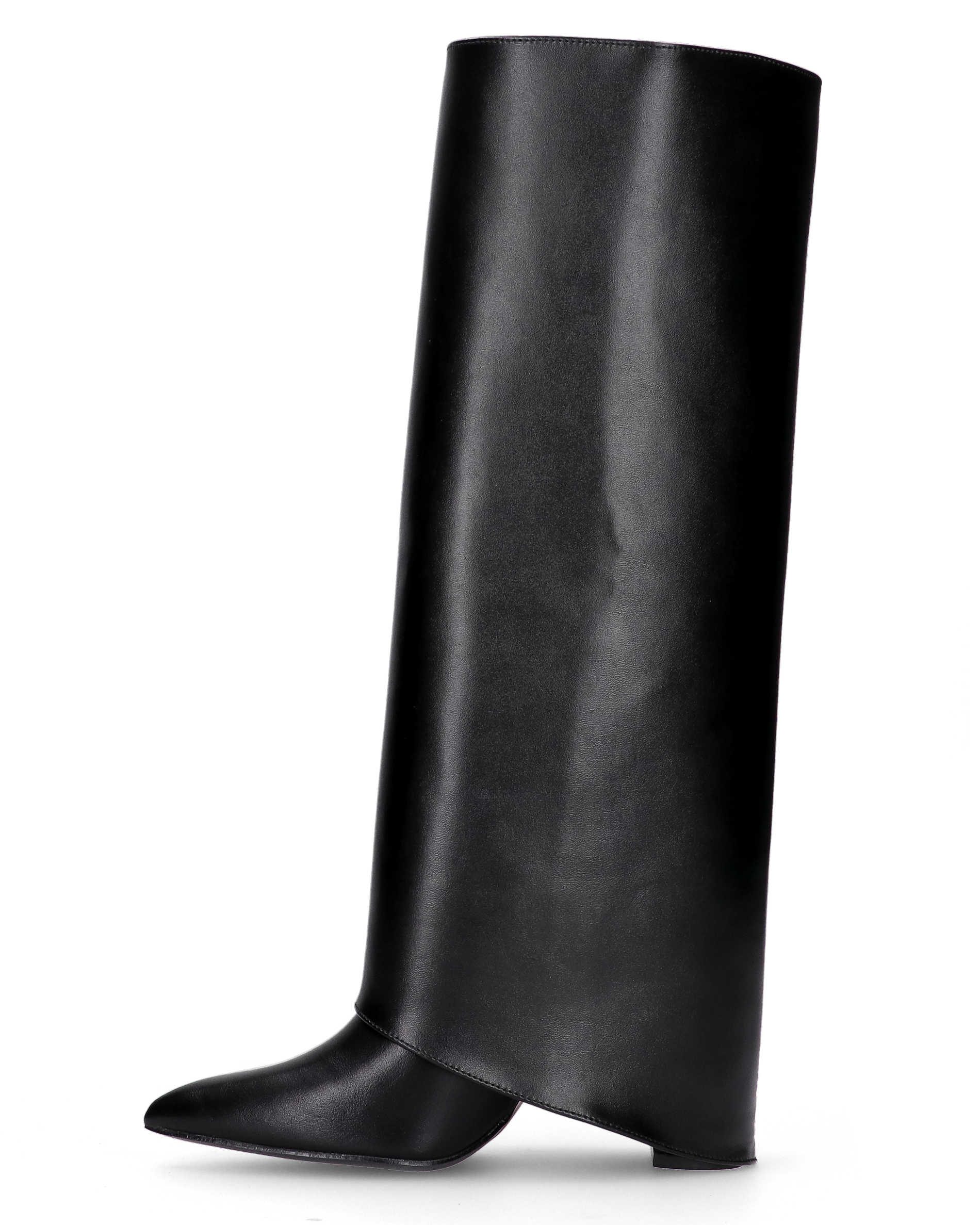 Women's Convertible Knee-High Boots with Block Heel - 7