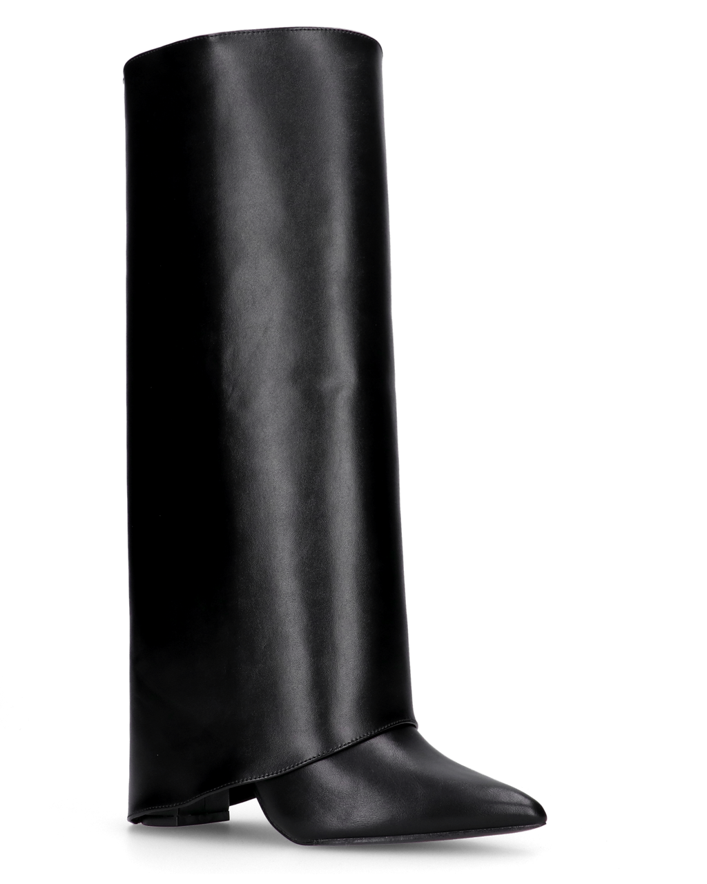 Women's Convertible Knee-High Boots with Block Heel - 8