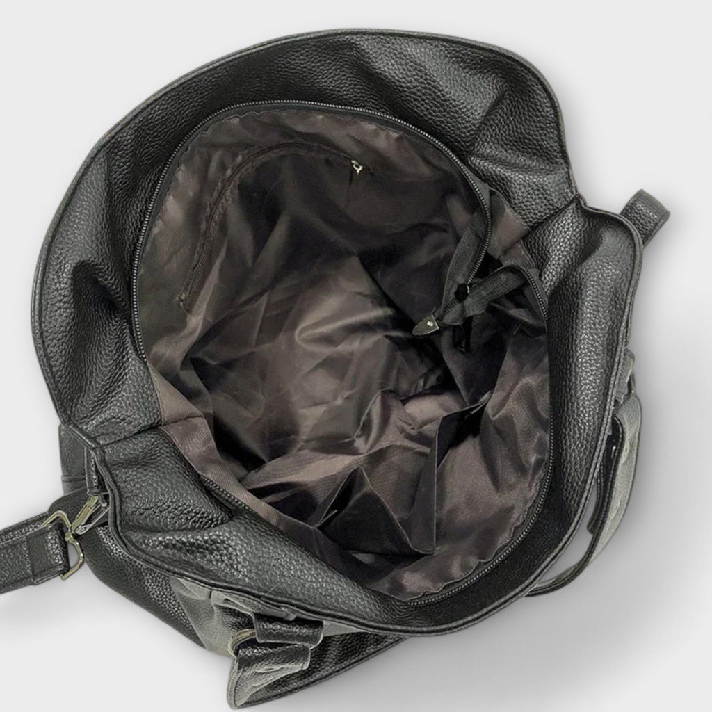 Women's Hobo Shoulder Bag with Multiple Compartments - 6