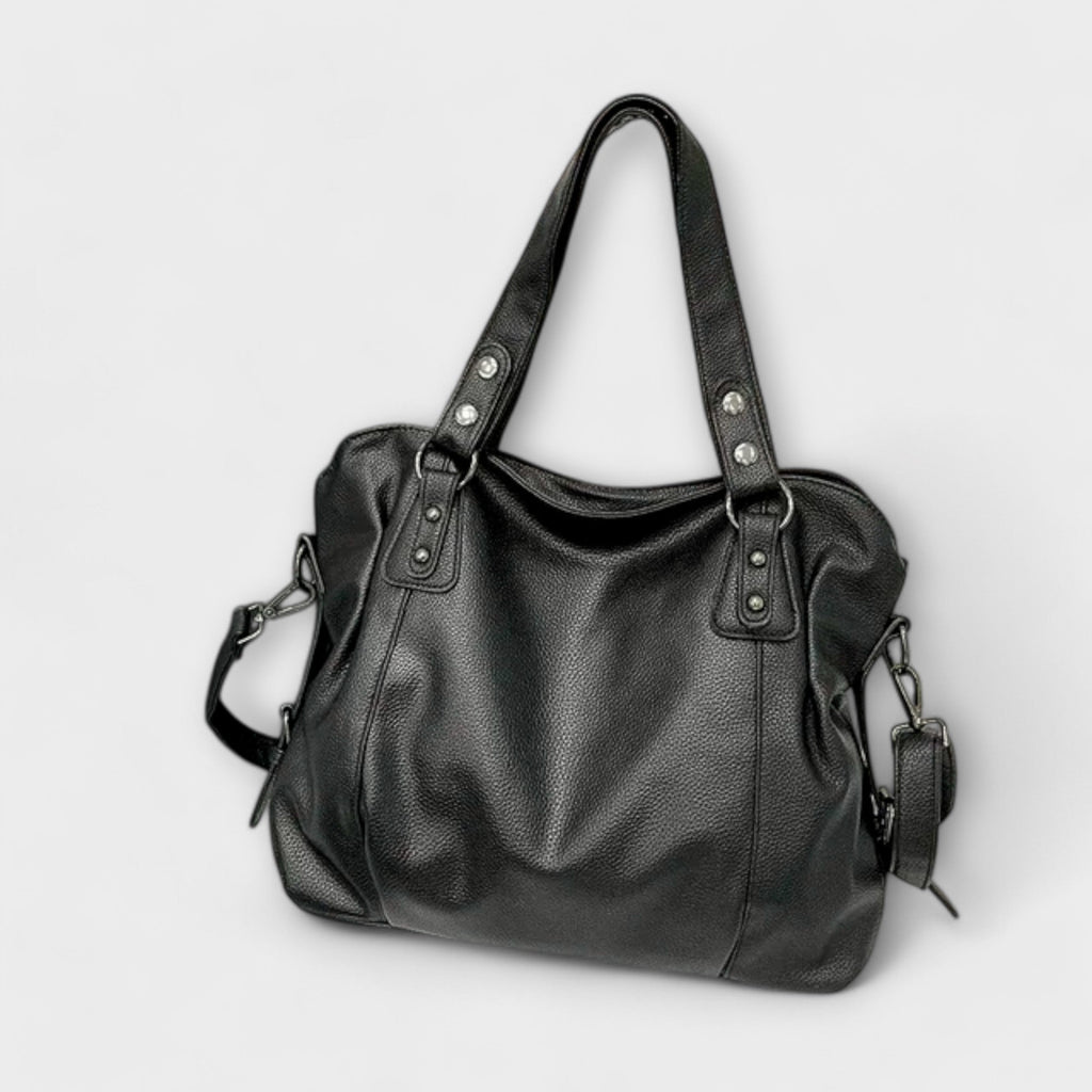 Women's Shoulder Bag with Sleek Structured Shape - 6