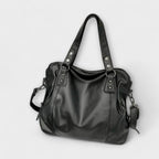 Women's Hobo Shoulder Bag with Multiple Compartments - 8