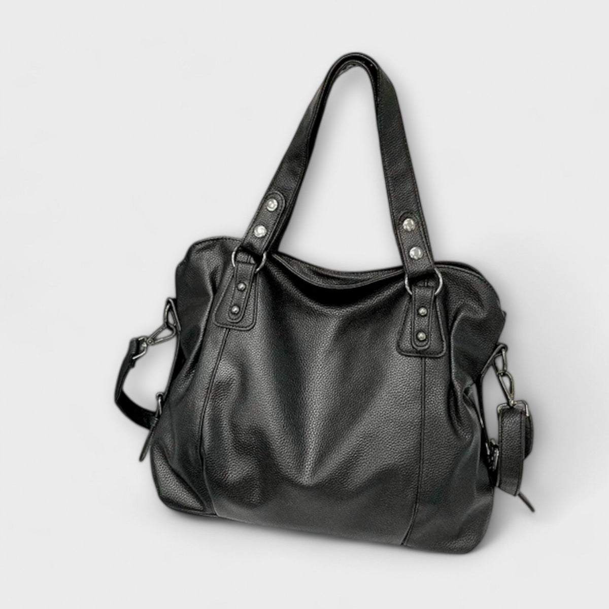 Women's Hobo Shoulder Bag with Multiple Compartments - 8