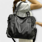 Women's Hobo Shoulder Bag with Multiple Compartments