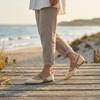 Women's Mary Jane Flats with Elastic Strap and Pointed Toe