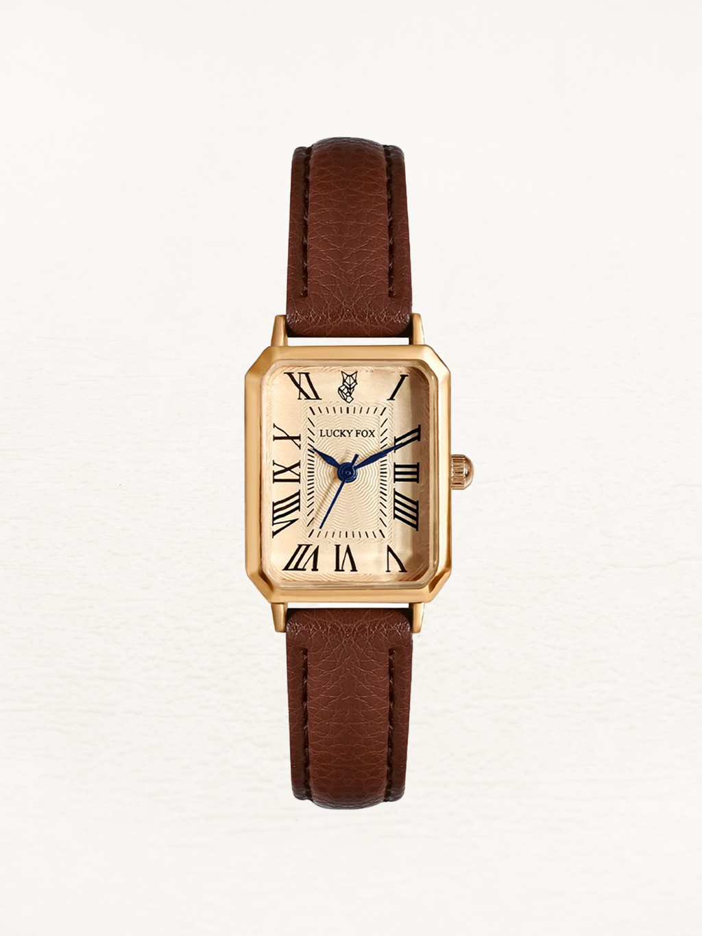 Women's Square Watch with Faux Leather Strap - 2