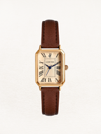 Women's Square Watch with Faux Leather Strap - 2