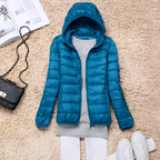 Women's Lightweight Packable Hooded Puffer Jacket - 4