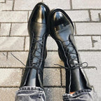 Women's Lace-Up Ankle Boots with Round Toe - 4