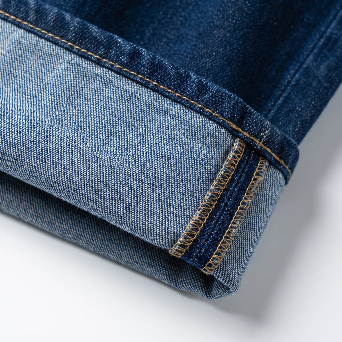 Women's High-Waisted Wide-Leg Jeans with Folded Cuffs - 5