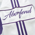 Women's Long Sleeve Varsity Jersey Top with V-Neck and Contrast Stripes - 5
